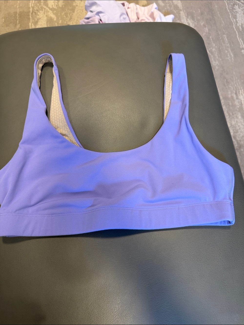 Vuori Lavender Scoop Neck Sports Bra